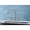 Kingston Brass KS8728DLLS Widespread Kitchen Faucet, Brushed Nickel KS8728DLLS - alternate 4